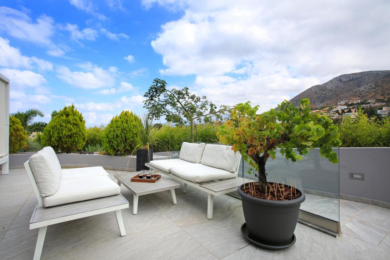 Orama Luxury Villa 4 Bedrooms With Private Pool Herszonisszosz Kültér fotó