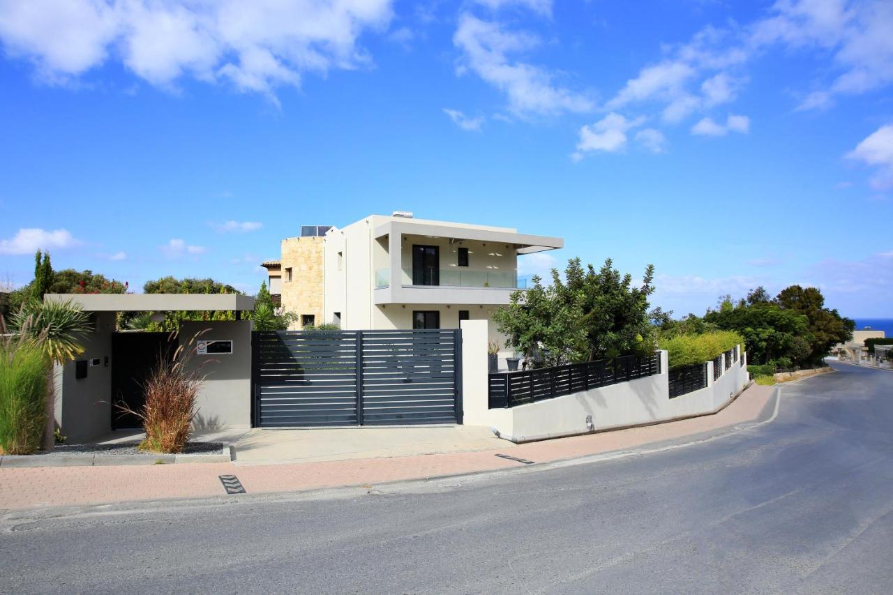 Orama Luxury Villa 4 Bedrooms With Private Pool Herszonisszosz Kültér fotó