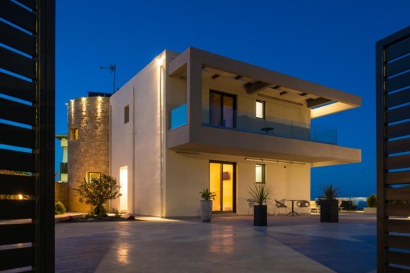 Orama Luxury Villa 4 Bedrooms With Private Pool Herszonisszosz Kültér fotó