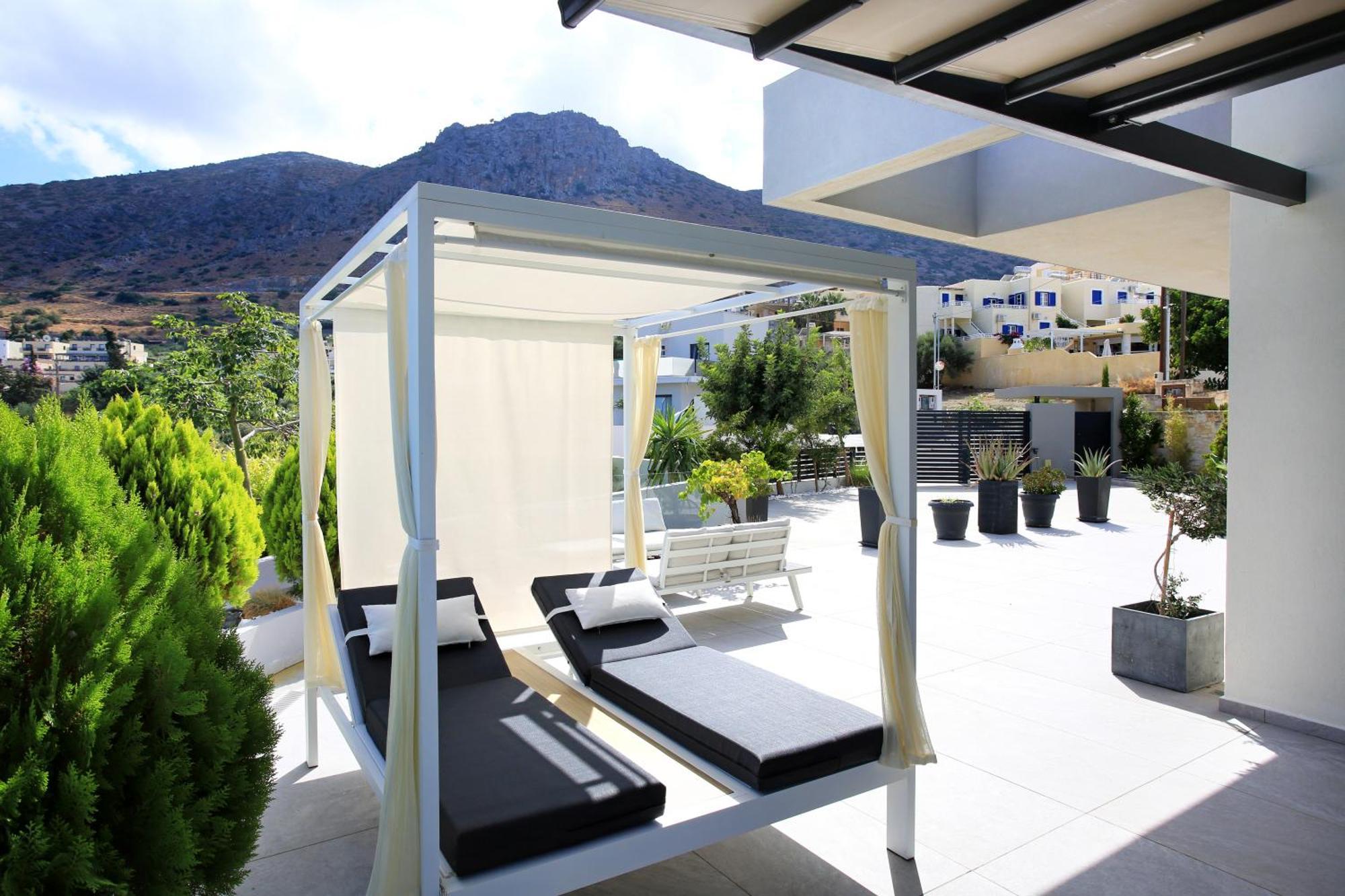 Orama Luxury Villa 4 Bedrooms With Private Pool Herszonisszosz Kültér fotó